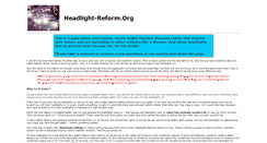 Desktop Screenshot of headlight-reform.org