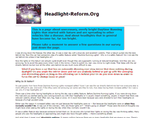 Tablet Screenshot of headlight-reform.org